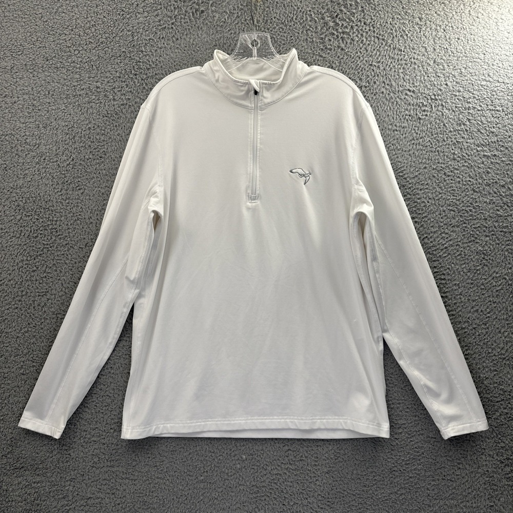 Dunning Golf 1/2 Zip Long Sleeve Pullover Performance Preppy Men's Medium